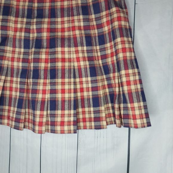 Brandy Melville John Galt School Girl Plaid Mini Skirt One Size - Picture 7 of 9